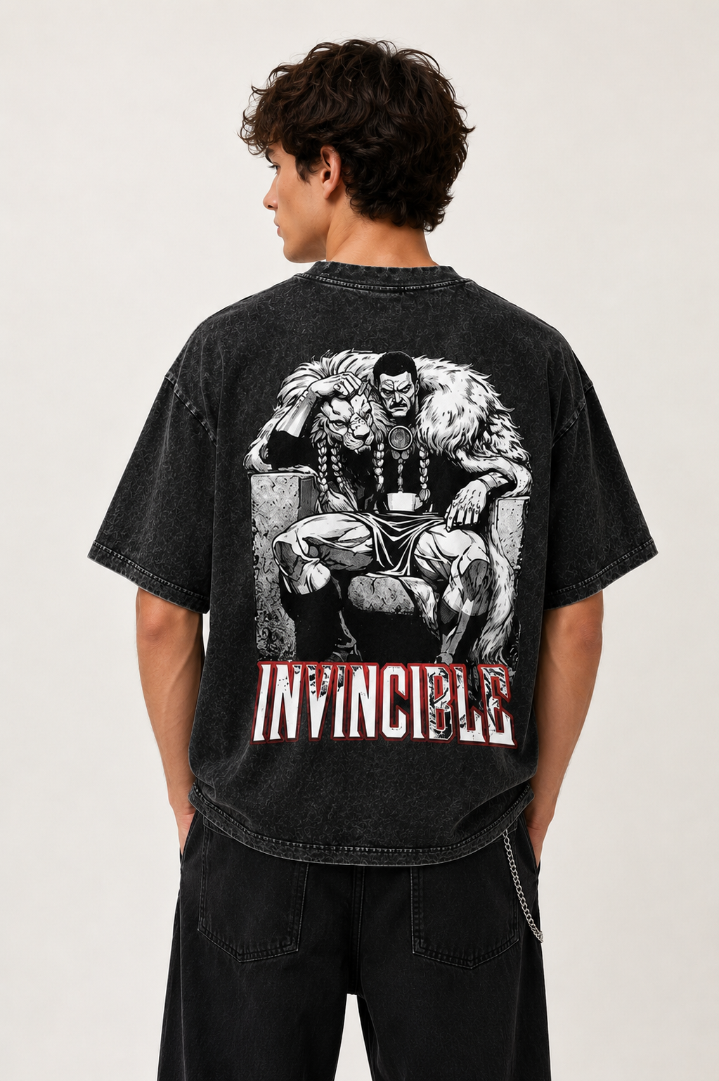 Siyah Yıkamalı Viltrumite Empire Thragg Vintage Wash Unisex T-Shirt